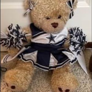 Build a Bear with Dallas Cowboys outfit. Like new.